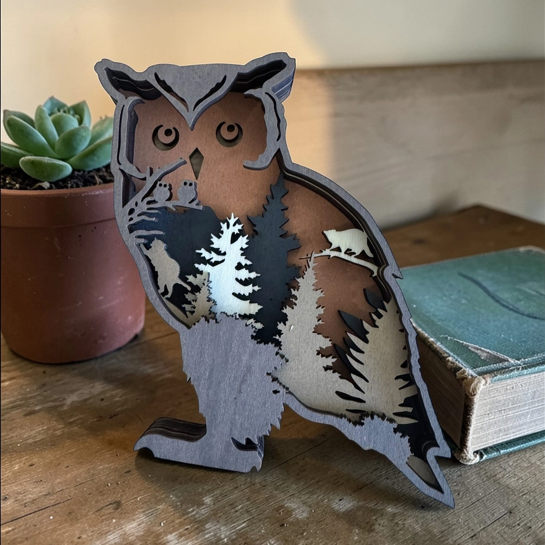 Brown Owl Shelf Sitter