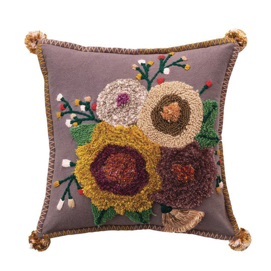 Garden Party Throw Pillow - Mauve