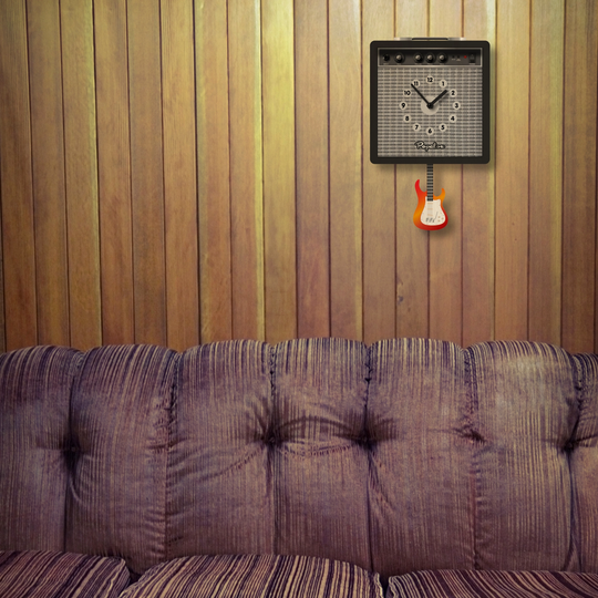 Guitar Amp Pendulum Clock