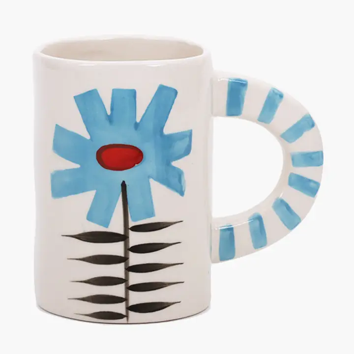 ChagoArt Blue Daisy Mug