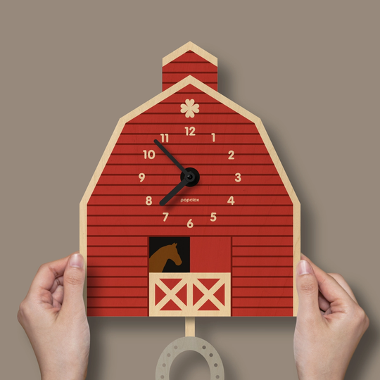 Horse Barn Pendulum Clock