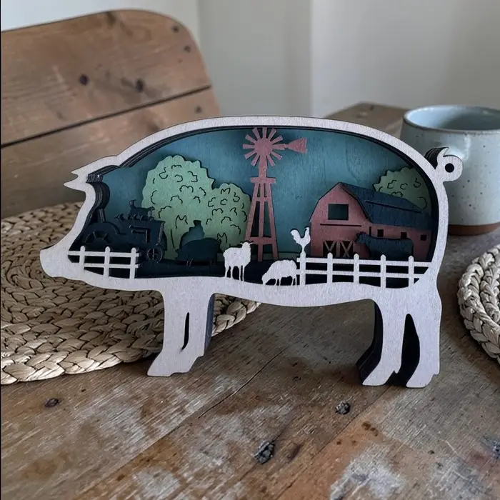 Farm Pig Shelf Sitter