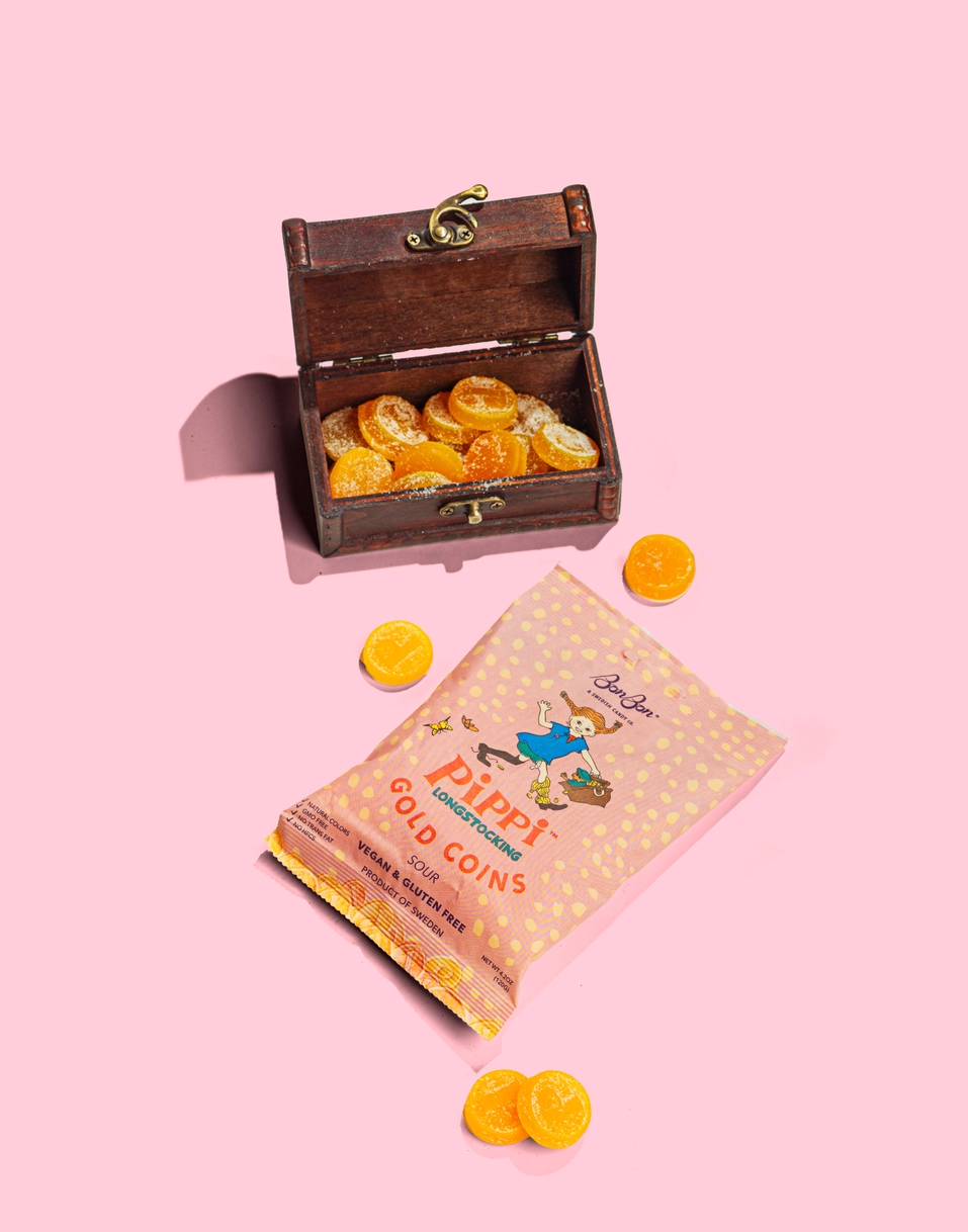 Pippi Longstocking Gold Coins Swedish Fish
