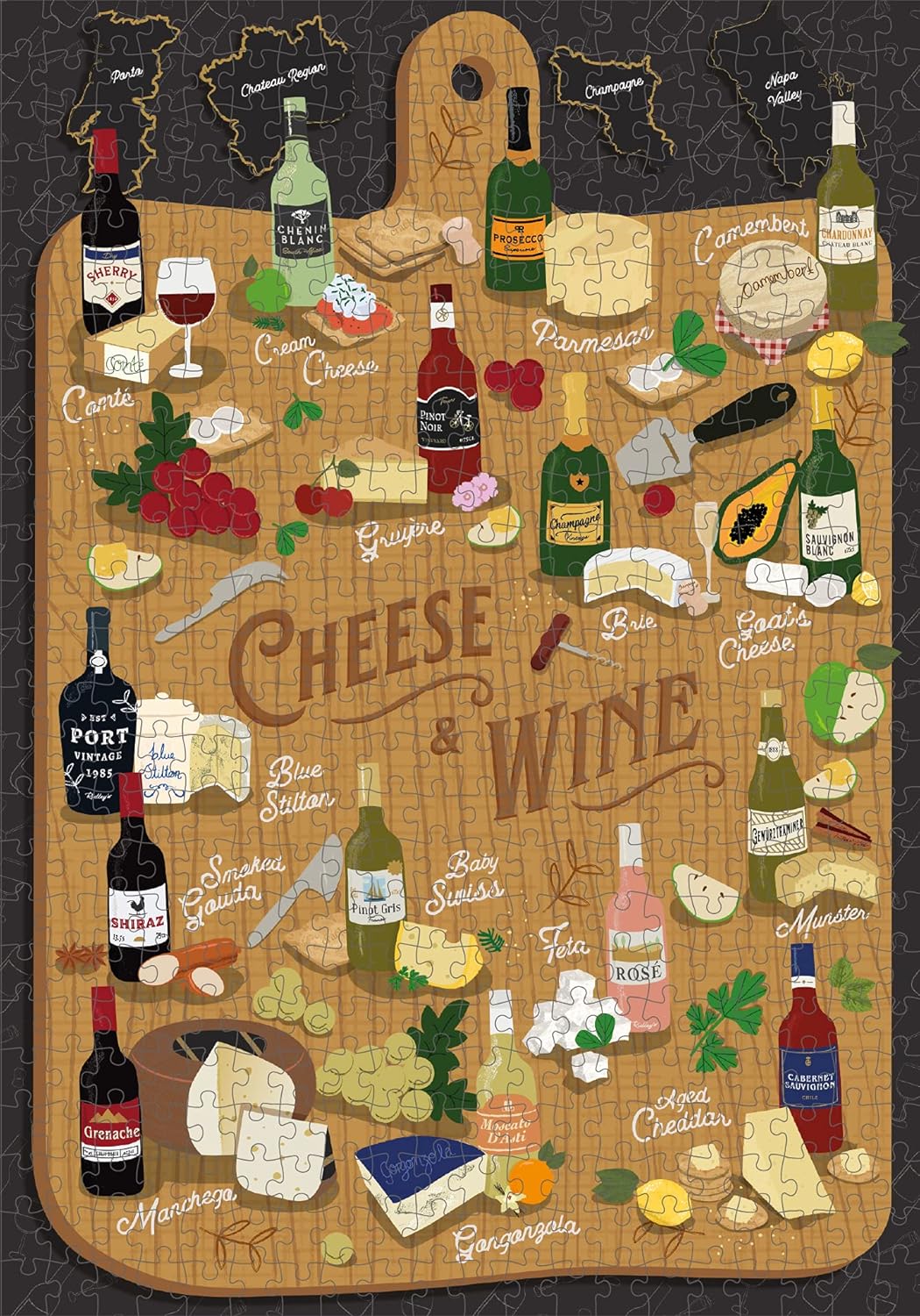 Cheese & Wine 500 Piece Puzzle