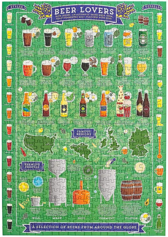 Beer Lover's 500 Piece Puzzle