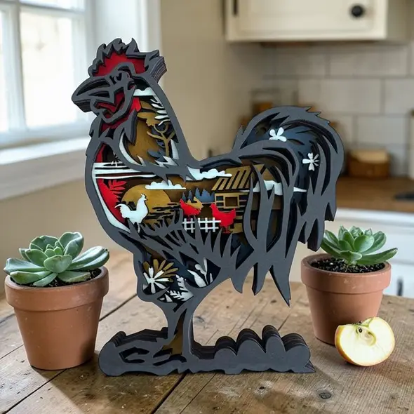 Rooster Shelf Sitter