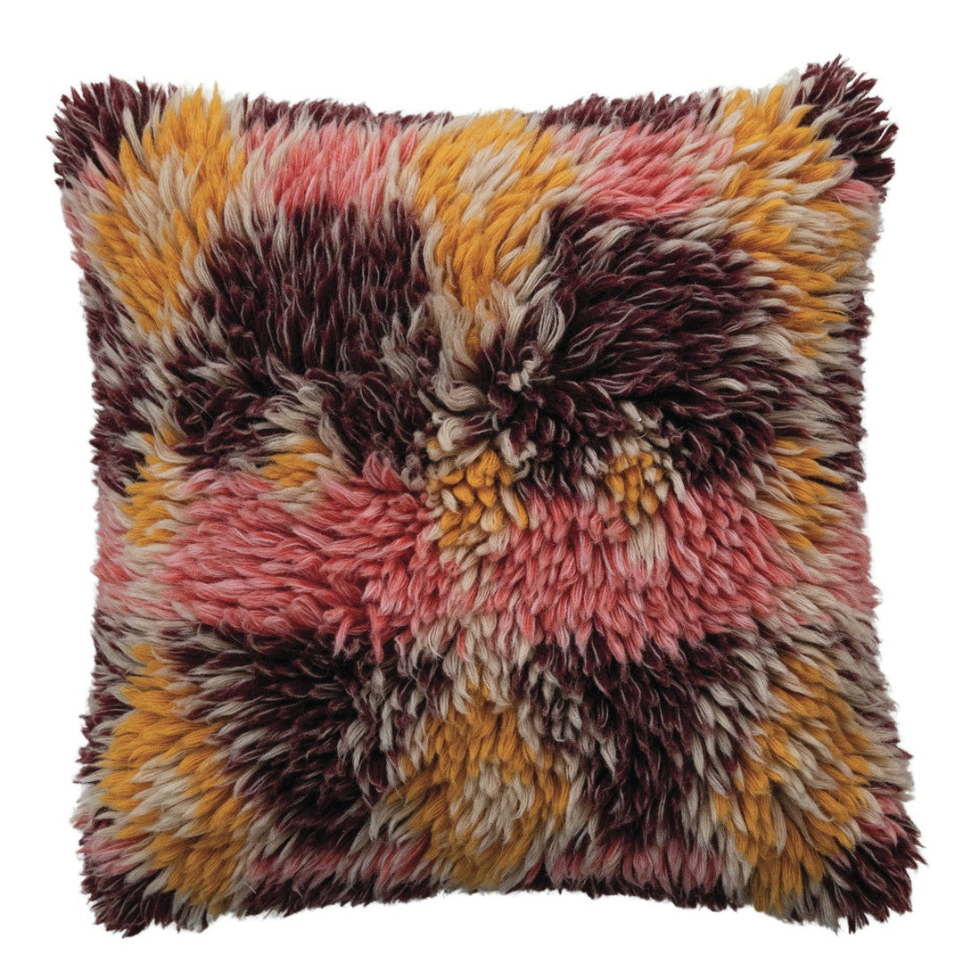 Woodstock Shag Throw Pillow