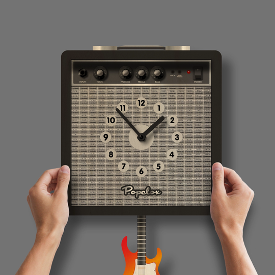 Guitar Amp Pendulum Clock