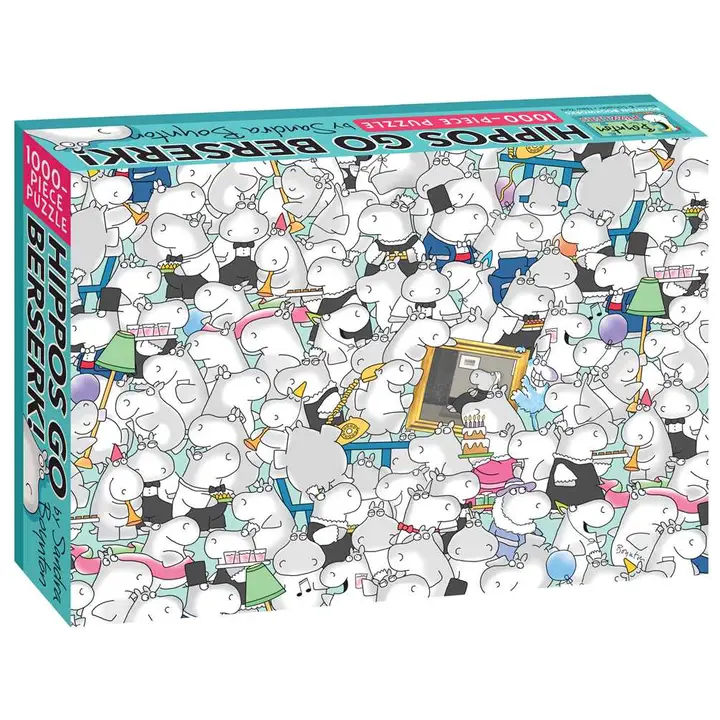Hippos Go Berserk! - 1000 Piece Puzzle