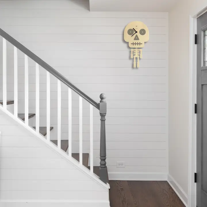 Skeleton Pendulum Clock - Wood