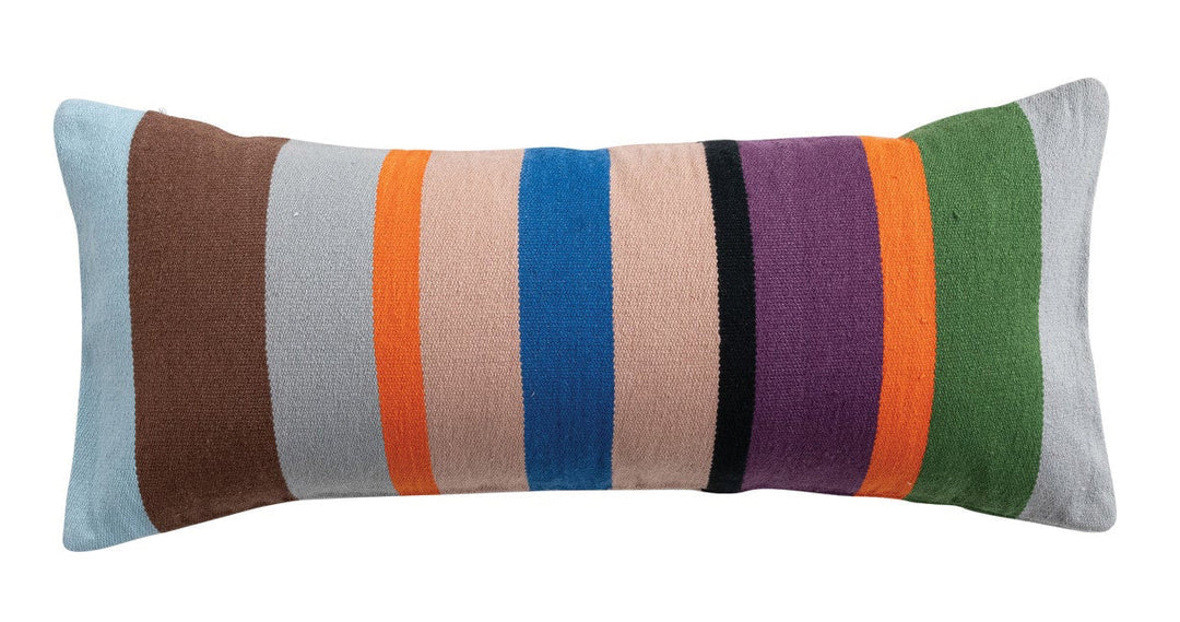 Indoor/Outdoor Striped Lumbar Pillow - Style 1