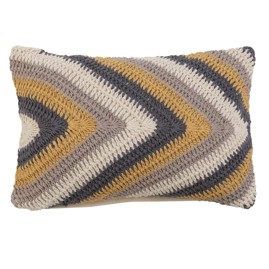 Crocheted Classic Lumbar Pillow