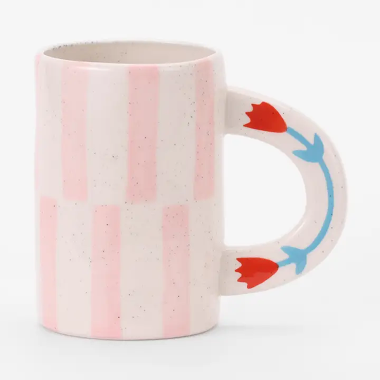 ChagoArt Floral Quilt Mug