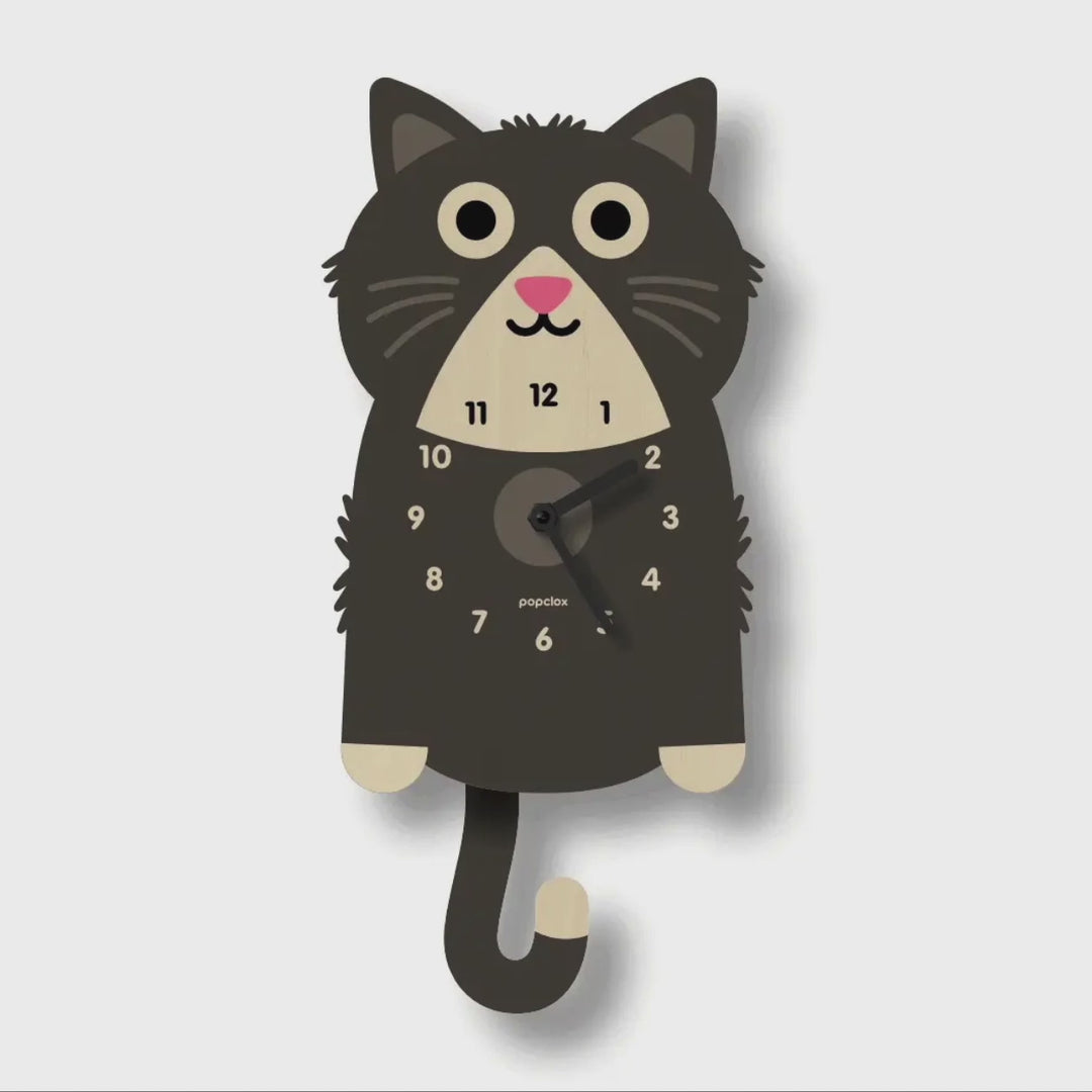Kitten Pendulum Clock