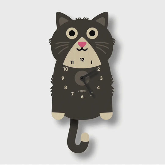 Kitten Pendulum Clock
