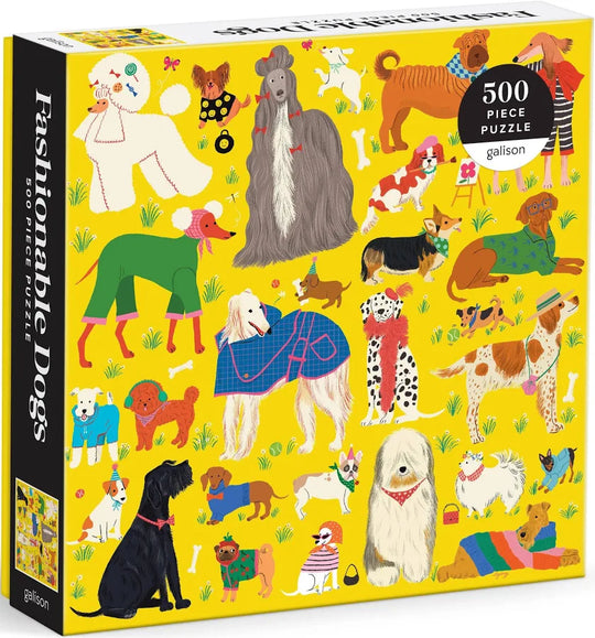 Fashionable Dogs 500 Piece Puzzle